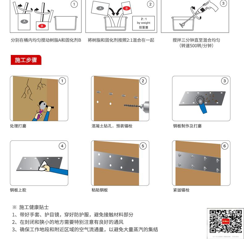 包钢嵩县粘钢加固施工过程